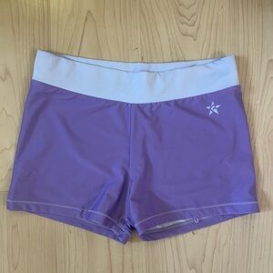 Purple and White Athletic Shorts